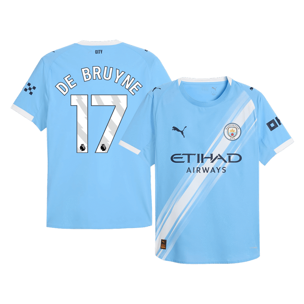 DE BRUYNE #17 Manchester City Home Player Version Jersey 2025/26