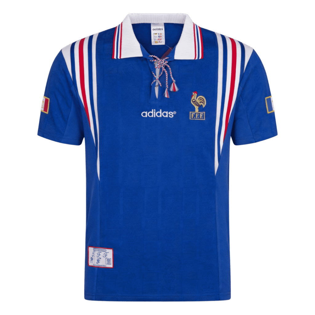 Retro Soccer Jersey France Home Euro Cup 1996