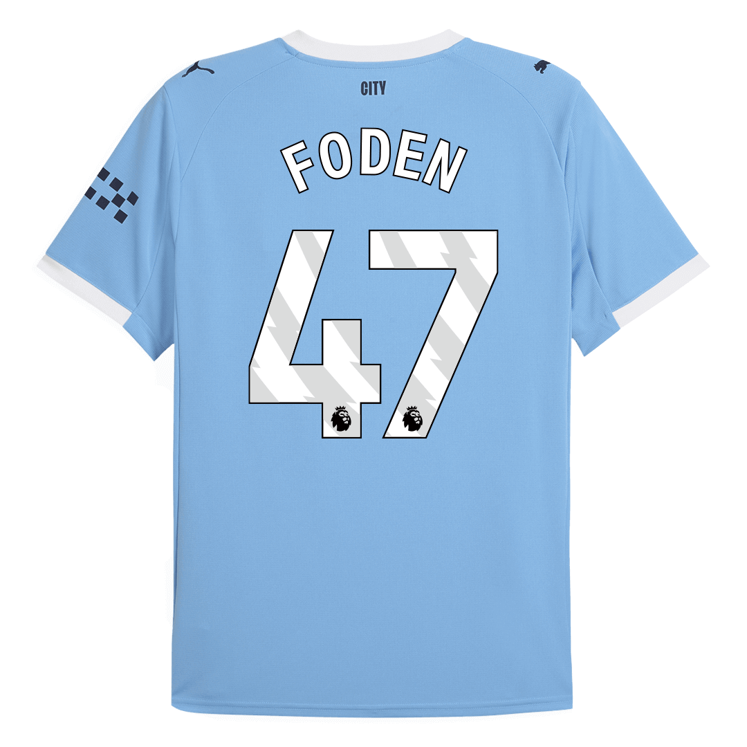FODEN #47 Manchester City Home Soccer Jersey 2025/26 Blue - Image 13