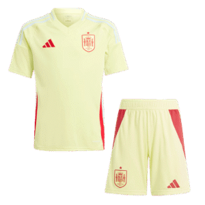 Kid's Spain Away Soccer Jersey Kit(Jersey+Shorts) Euro 2024