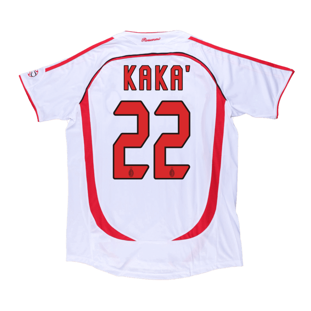 Vintage Soccer Jersey KAKA' #22 AC Milan Away 2006/07-UCL