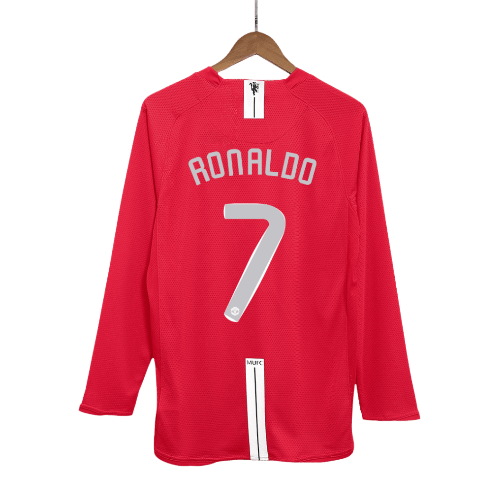 Manchester United RONALDO #7 Retro Jersey Home Soccer Shirt 2007/08 - UCL Final