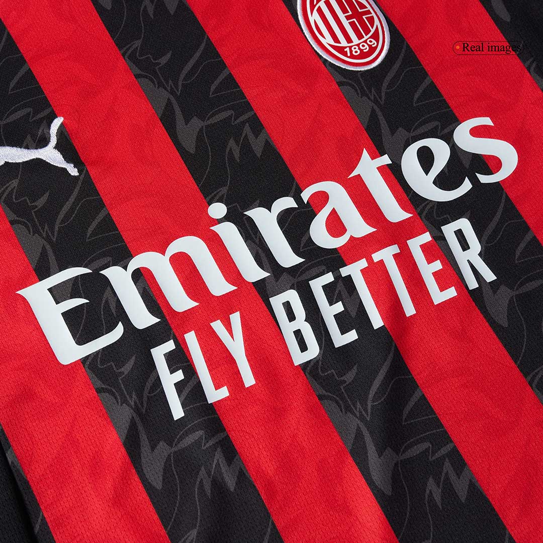 AC Milan Home Soccer Jersey Kit(Jersey+Shorts) 2025/26 Red&Black - Image 7