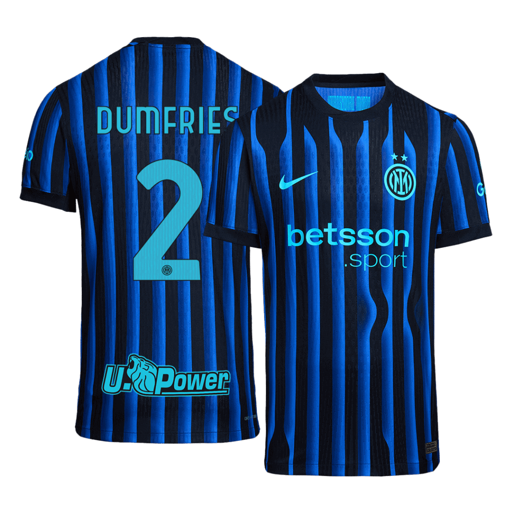 DUMFRIES #2 Inter Milan Home Authentic Soccer Jersey 2025/26