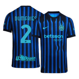 DUMFRIES #2 Inter Milan Home Authentic Soccer Jersey 2025/26