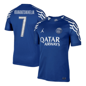 PSG KVARATSKHELIA #7 PSG Soccer Jersey Fourth Away Custom Shirt 2024/25 - UCL