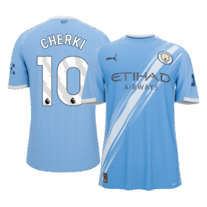 CHERKI #10 Manchester City Home Soccer Jersey 2025/26