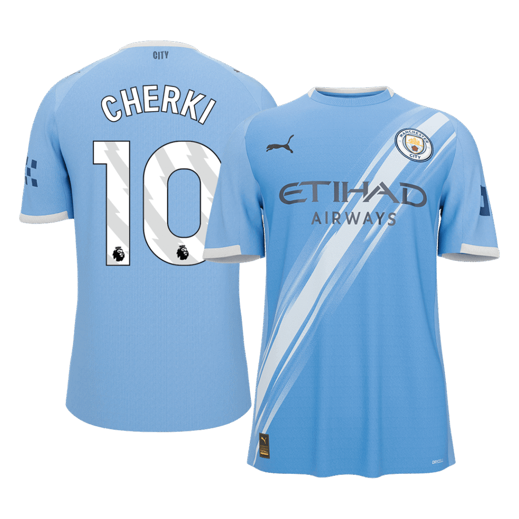 CHERKI #10 Manchester City Home Soccer Jersey 2025/26