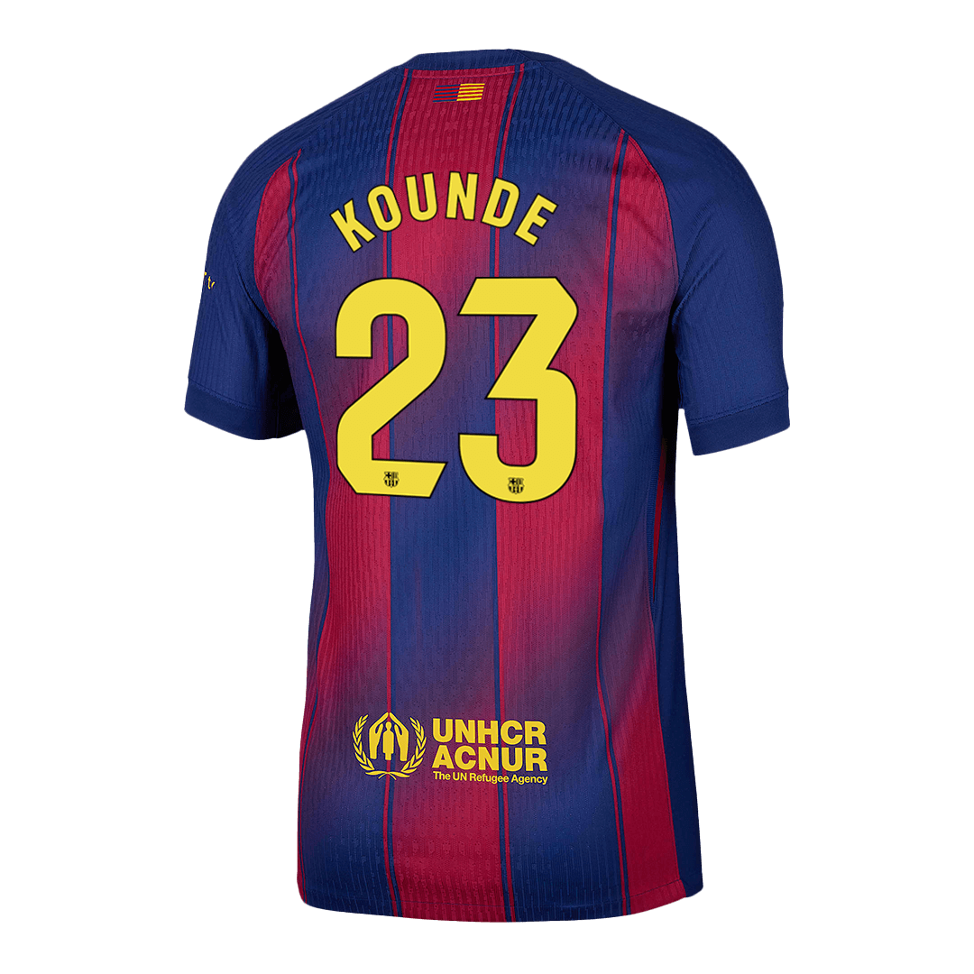 KOUNDE #23 Barcelona Home Authentic Soccer Jersey 2025/26 - Image 6
