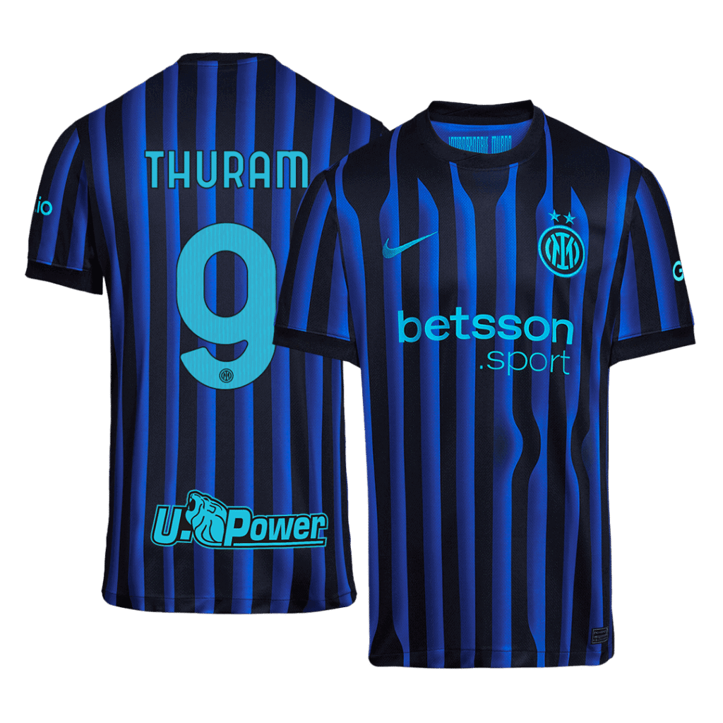THURAM #9 Inter Milan Home Soccer Jersey 2025/26