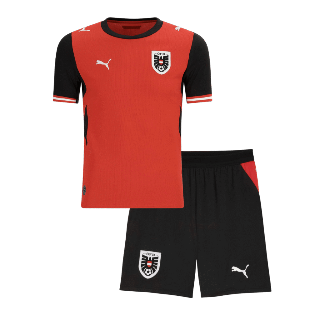 Austria Home Kids Soccer Jerseys Kit World Cup 2026