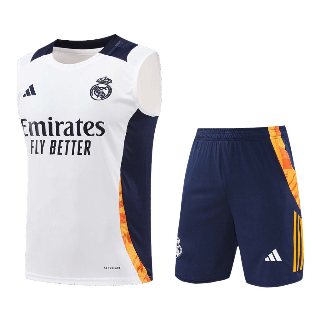 Real Madrid Pre-Match Soccer Jersey Vest Kit(Jersey+Shorts) 2024/25