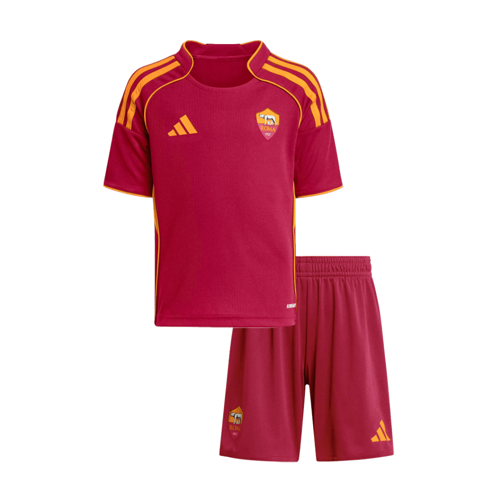 Roma Home Kids Soccer Jerseys Kit 2025/26