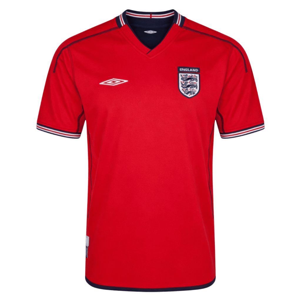 Retro Soccer Jersey England Away World Cup 2002