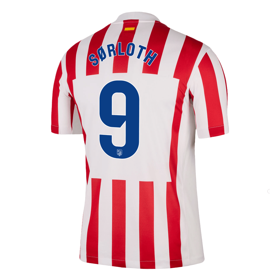 SØRLOTH #9 Atletico Madrid Home Soccer Jersey 2025/26 - Image 11