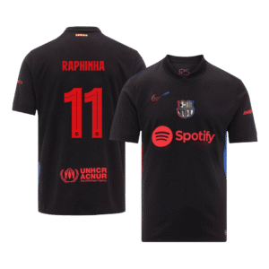 RAPHINHA #11 Barcelona Soccer Jersey Away Shirt 2024/25 - UCL