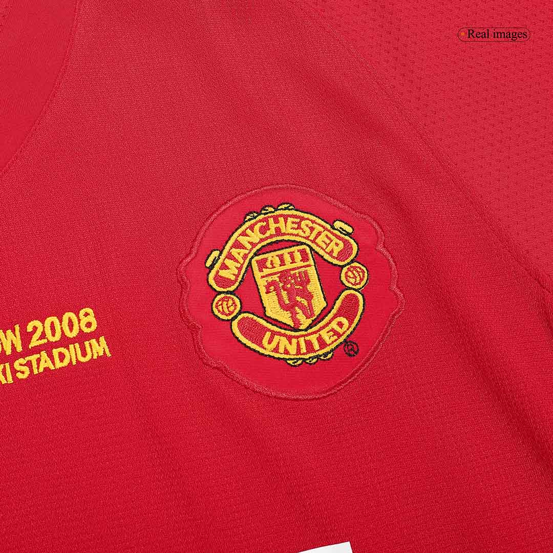 Retro Jersey ROONEY #10 Manchester United Retro Jersey Home Soccer Shirt 2007/08 - UCL Final - Image 4