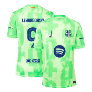 Barcelona Jersey Custom LEWANDOWSKI #9 Soccer Jersey Third Away 2024/25 - UCL Spotify Logo Without Text