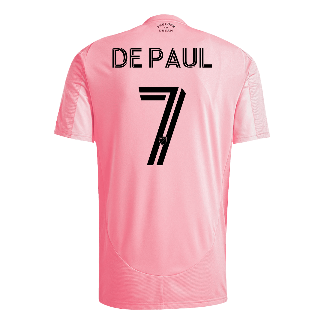 DE PAUL #7 Inter Miami CF Home Soccer Jersey 2025 - Image 2