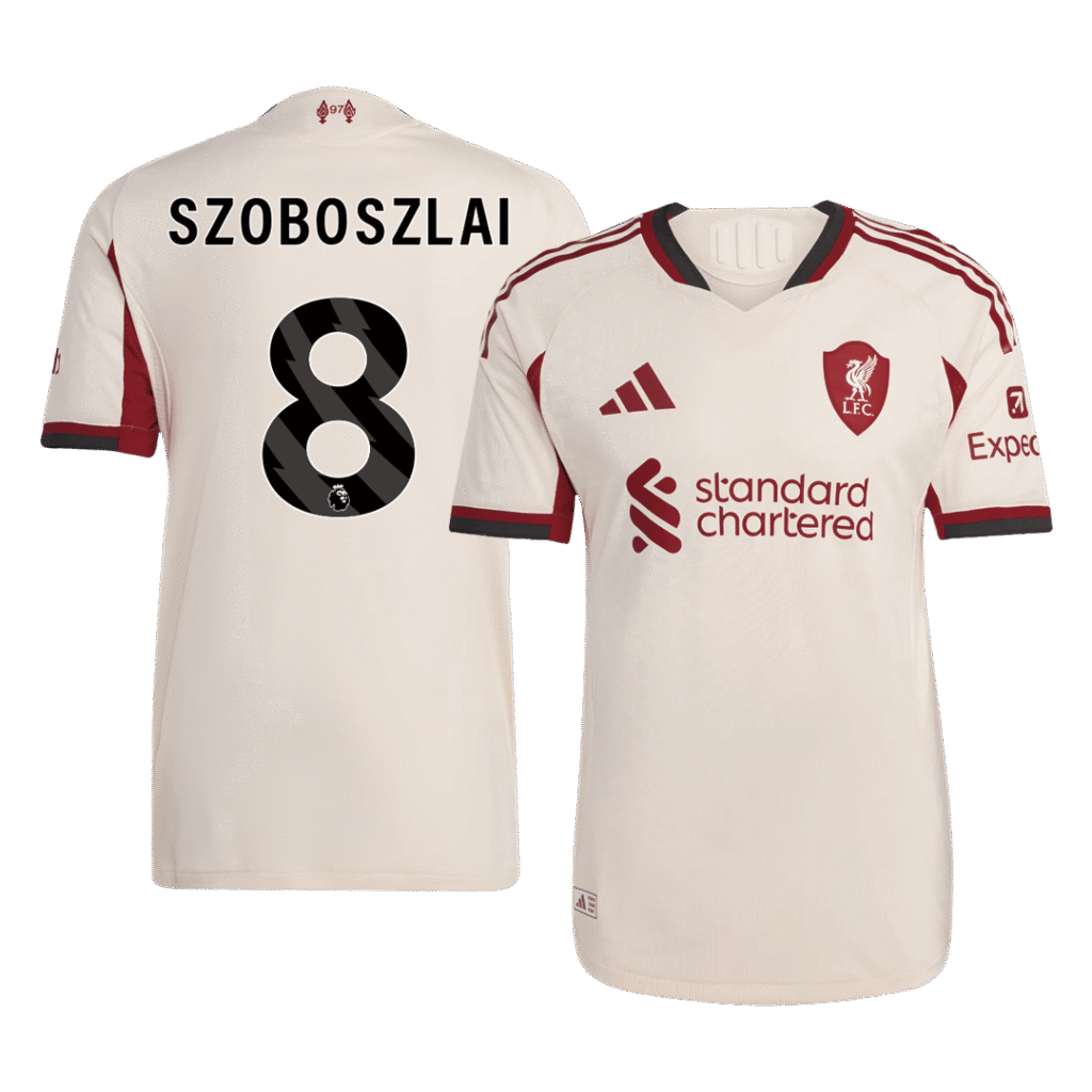 SZOBOSZLAI #8 Liverpool Away Authentic Soccer Jersey 2025/26