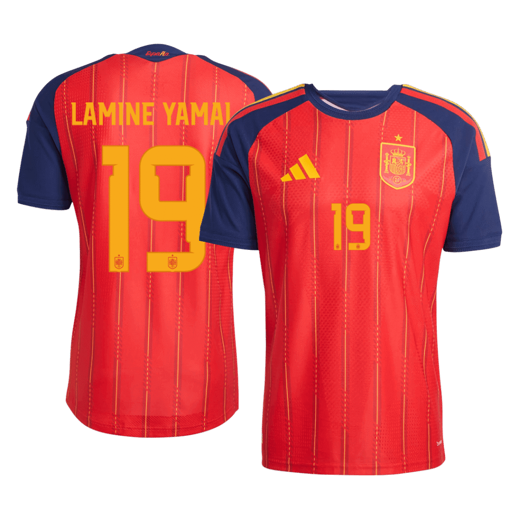 LAMINE YAMAL #19 Spain Home Player Version Jersey World Cup 2026