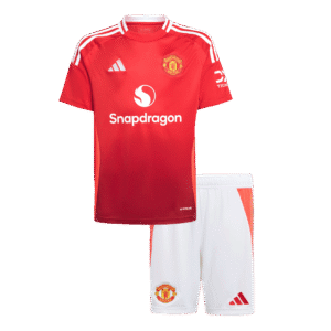 Gift-Kid's Manchester United Home Soccer Jersey (Shirt+Shorts) 2024/25
