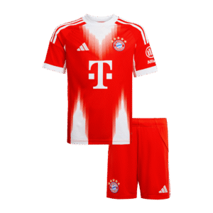 Bayern Munich Home Kids Soccer Jerseys Kit 2025/26 Red