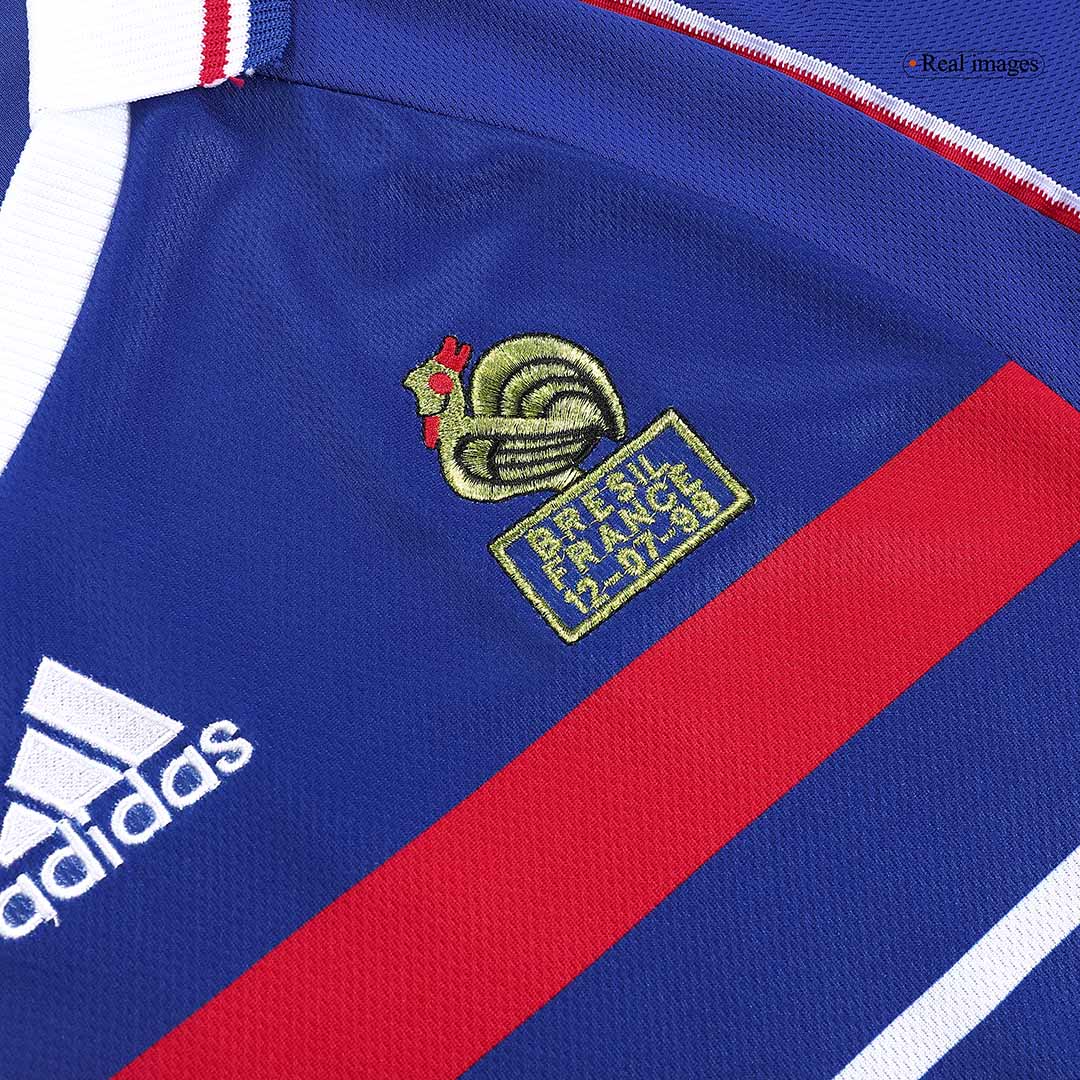 Retro HENRY #12 1998 France Home Soccer Jersey - Image 5