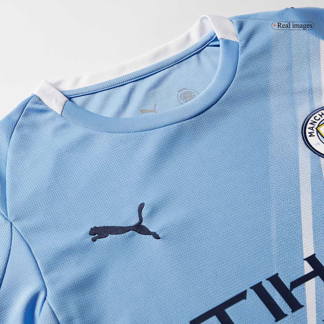 RODRIGO #16 Manchester City Home Soccer Jersey 2025/26 Blue - Image 10
