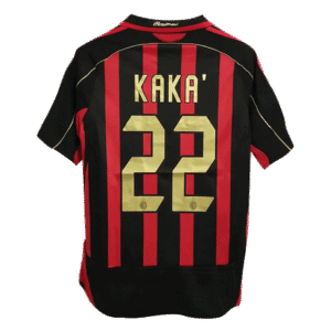 AC Milan KAKA' #22 Retro Jersey Home Soccer Shirt 2006/07