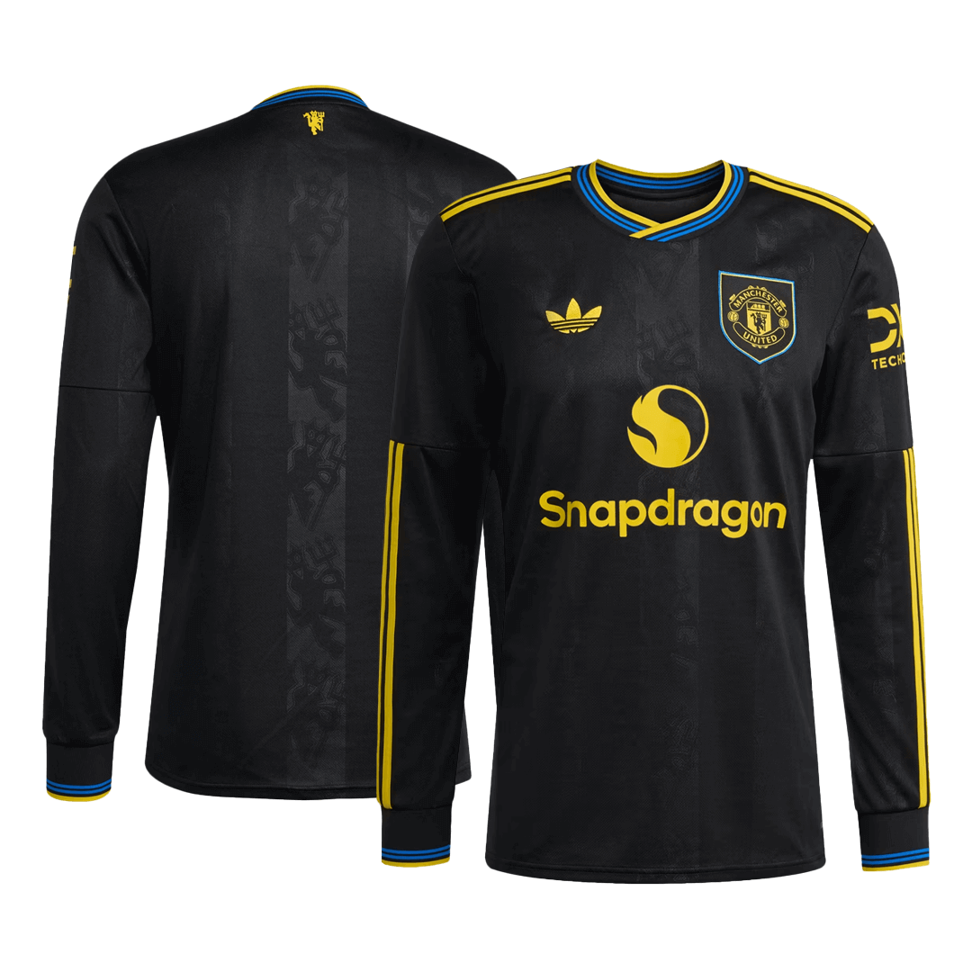 Manchester United Third Away Long Sleeve Soccer Jersey 2025/26 - Image 2