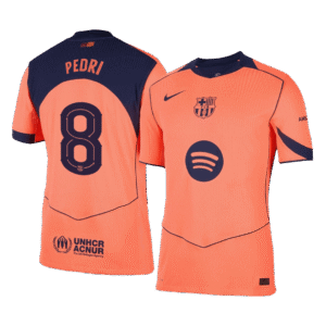 PEDRI #8 Barcelona Third Away Authentic Soccer Jersey 2025/26 - UCL