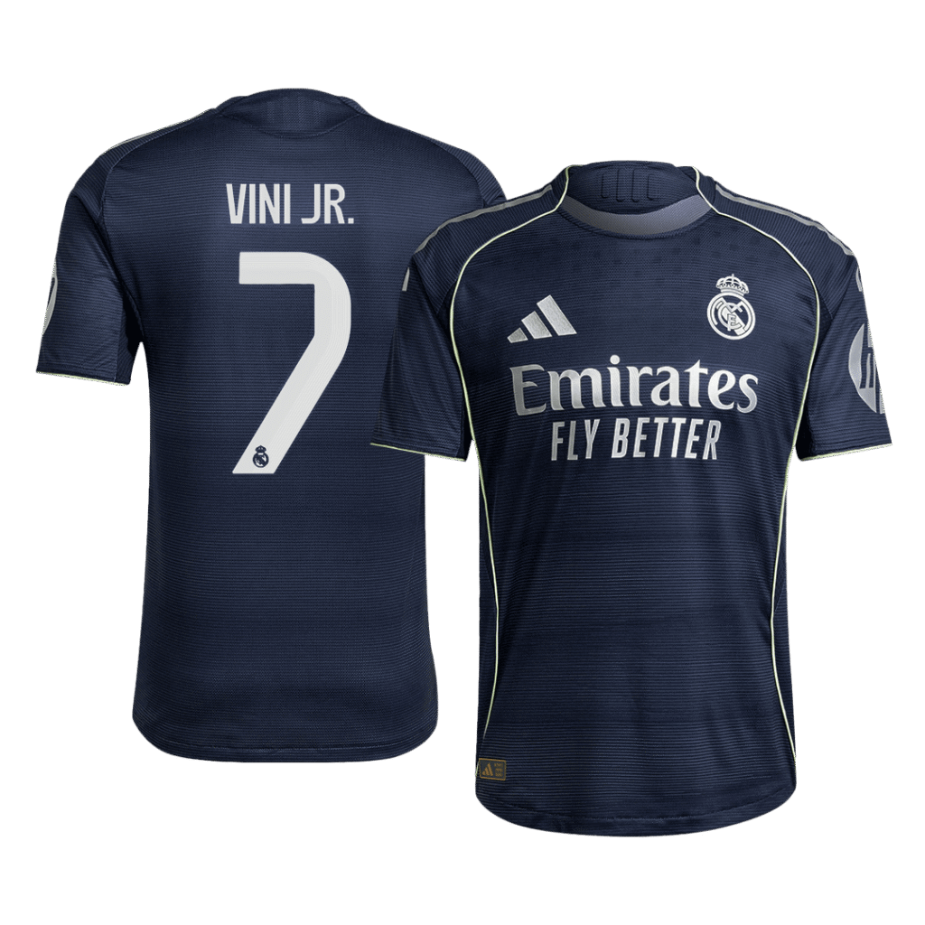 VINI JR. #7 Real Madrid Away Authentic Soccer Jersey 2025/26