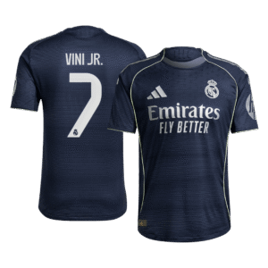 VINI JR. #7 Real Madrid Away Authentic Soccer Jersey 2025/26