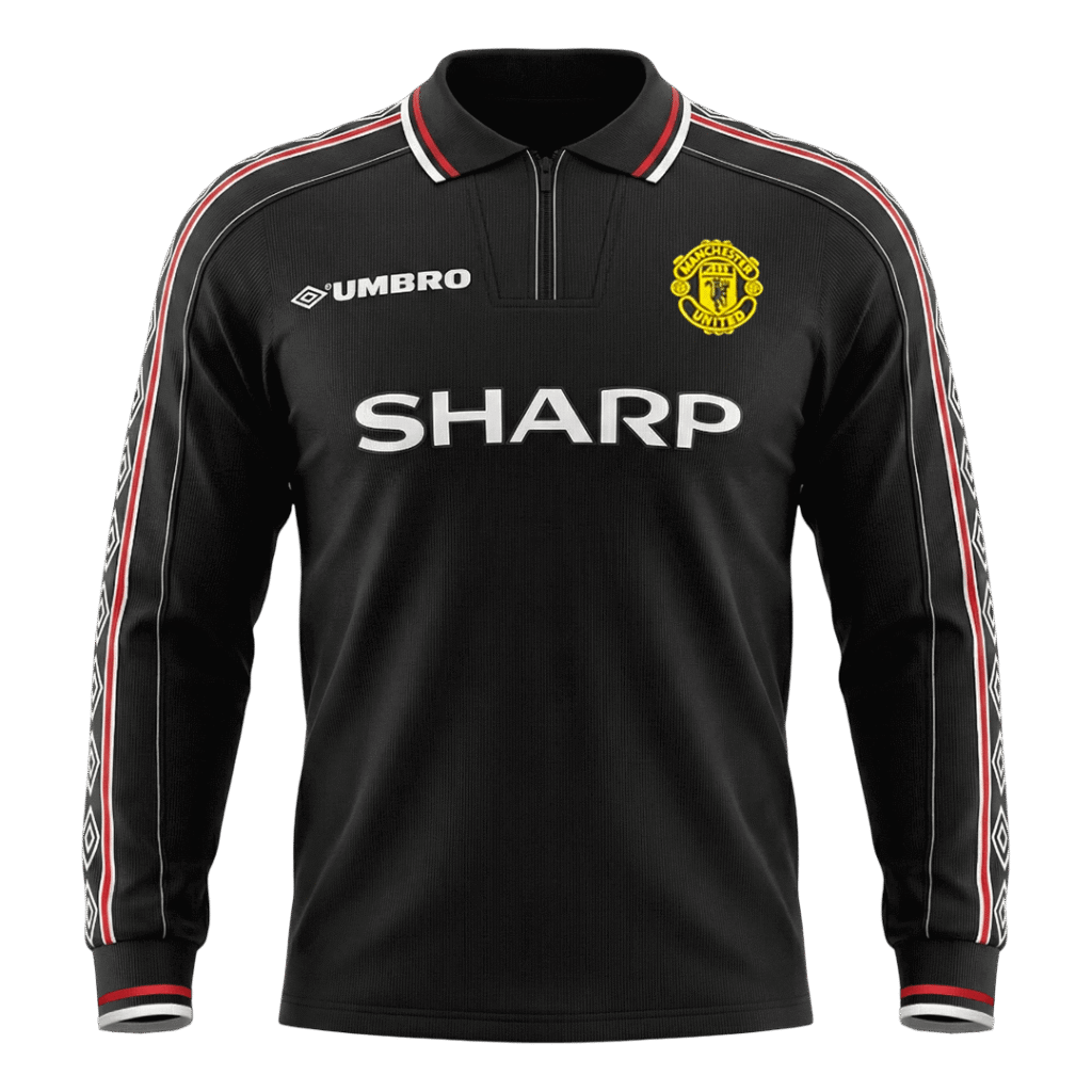 Retro Soccer Jersey Manchester United Away Long Sleeve 1998