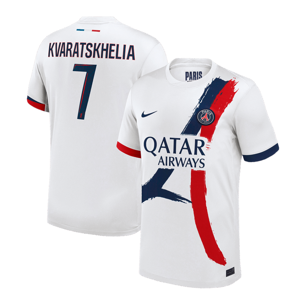 PSG Jersey Custom KVARATSKHELIA #7 PSG Soccer Jersey Away 2024/25