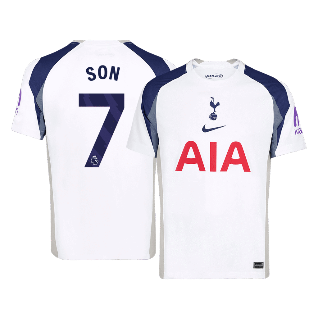 SON #7 Tottenham Hotspur Home Soccer Jersey 2025/26 White
