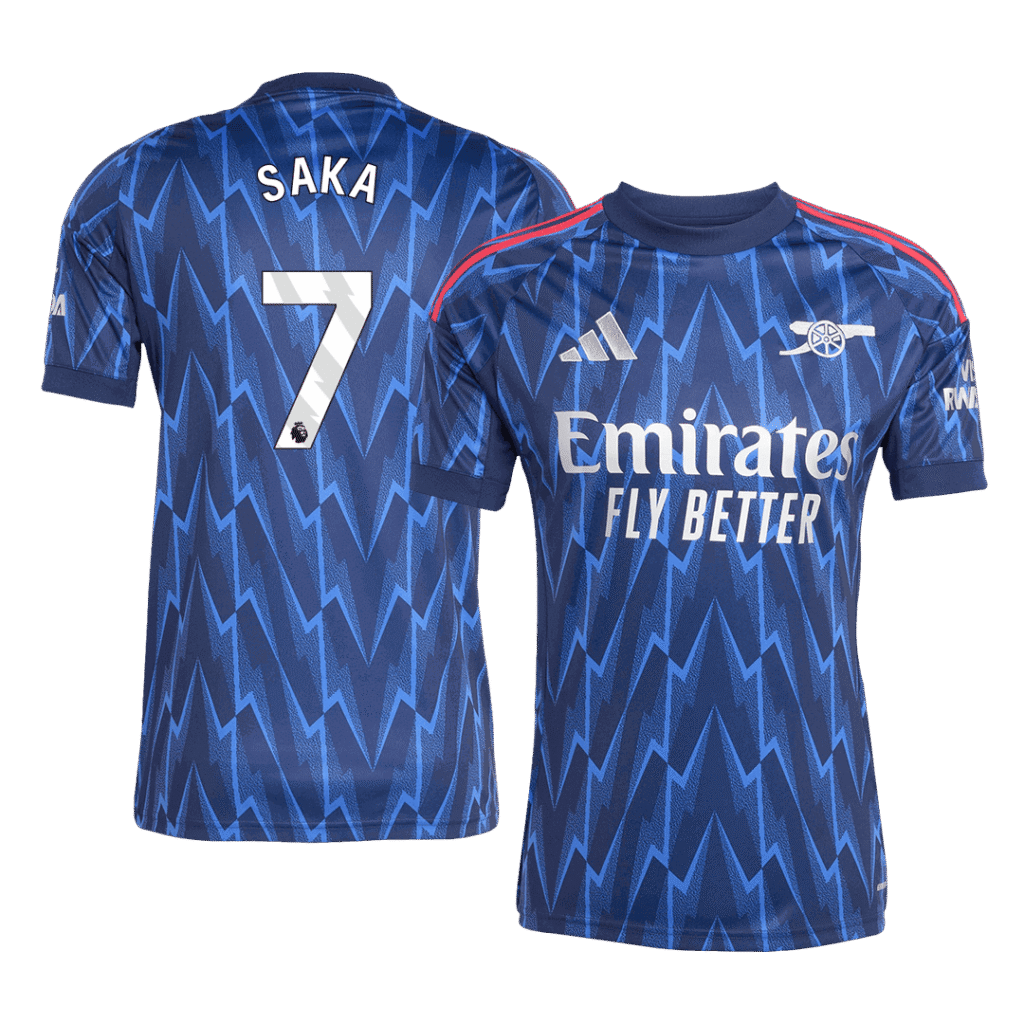 SAKA #7 Arsenal Away Soccer Jersey 2025/26
