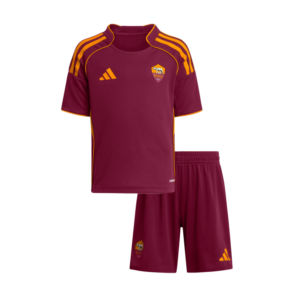 Roma Home Kids Soccer Jerseys Kit 2025/26