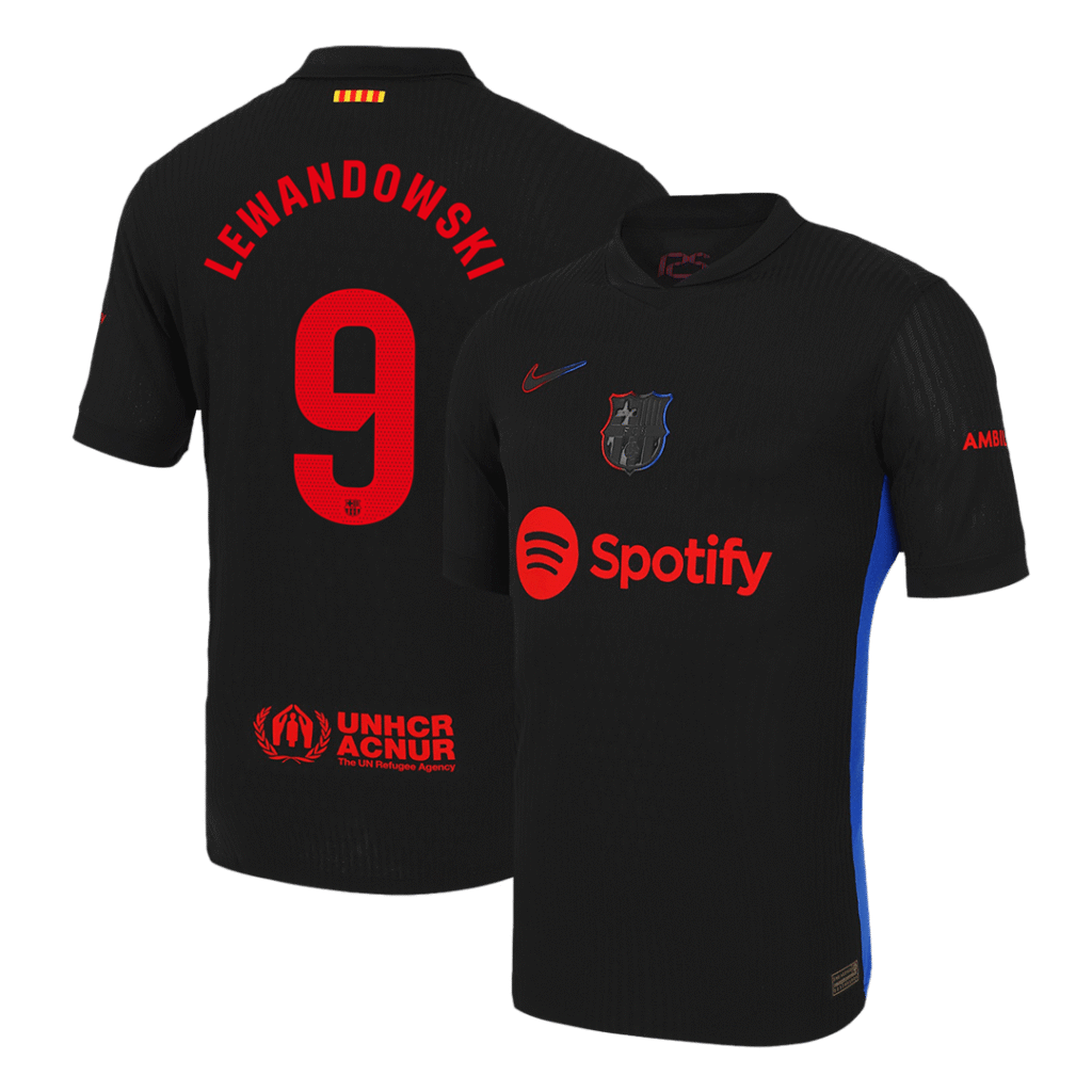Authentic LEWANDOWSKI #9 Barcelona Away Soccer Jersey 2024/25