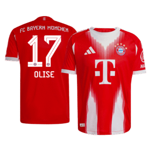OLISE #17 Bayern Munich Home Authentic Soccer Jersey 2025/26