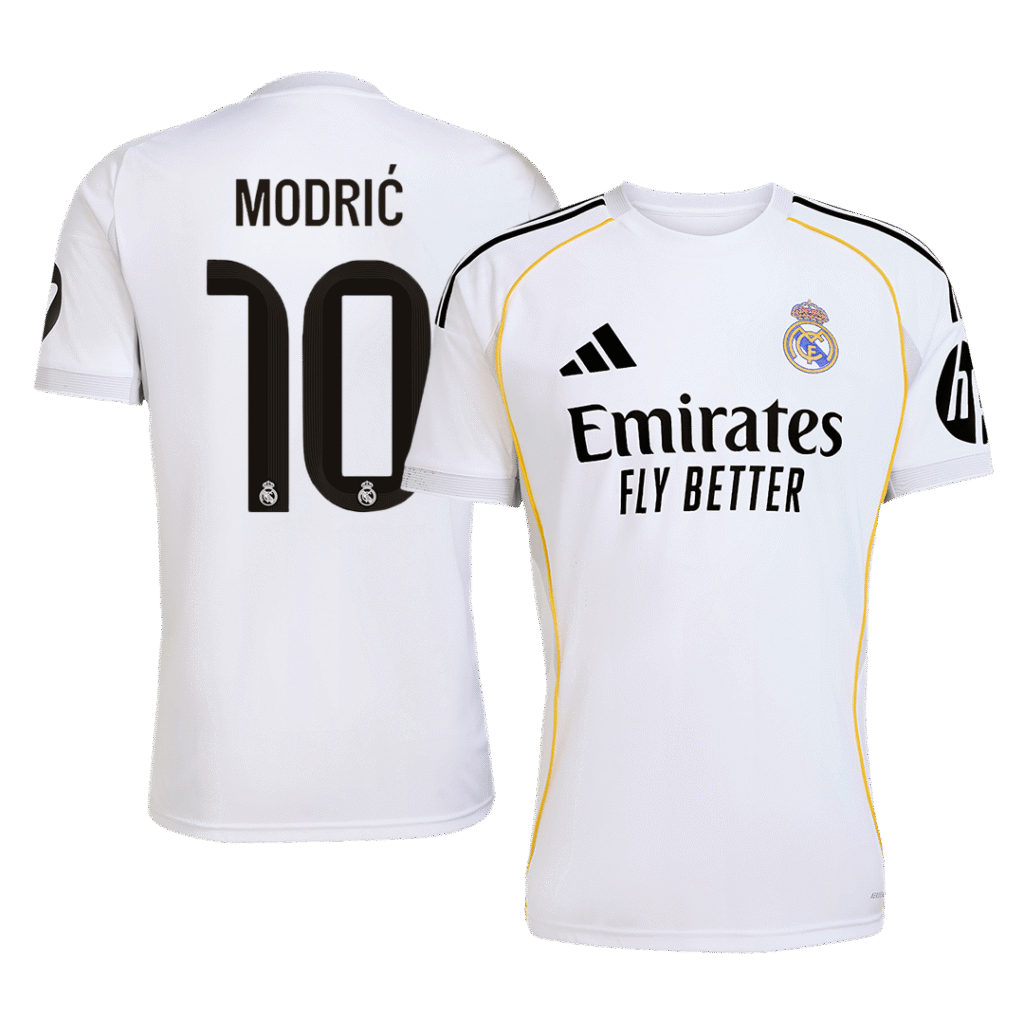 MODRIC #10 Real Madrid Soccer Jersey Home Custom Shirt 2025/26