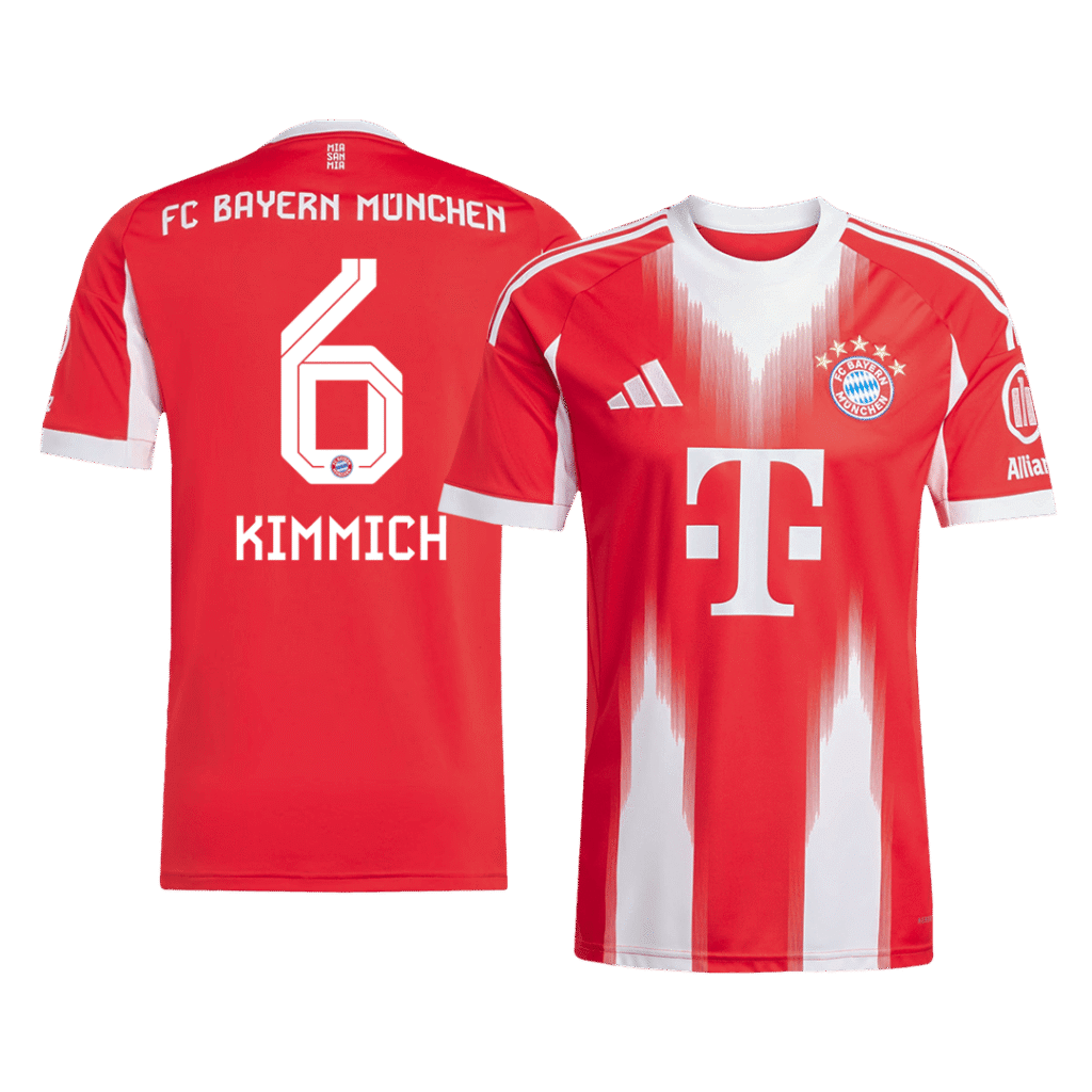 Bayern Munich Jersey Custom KIMMICH #6 Soccer Jersey Home 2025/26