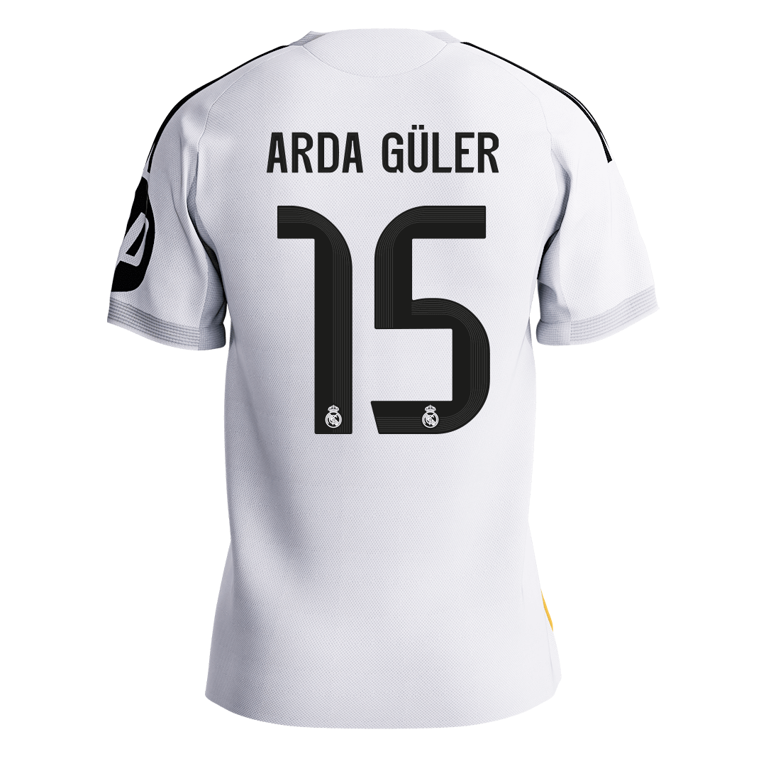 ARDA GÜLER #15 Real Madrid Home Player Version Jersey 2025/26 - Image 9