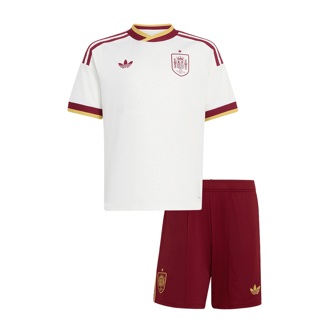 Spain Away Kids Soccer Jerseys Kit World Cup 2026