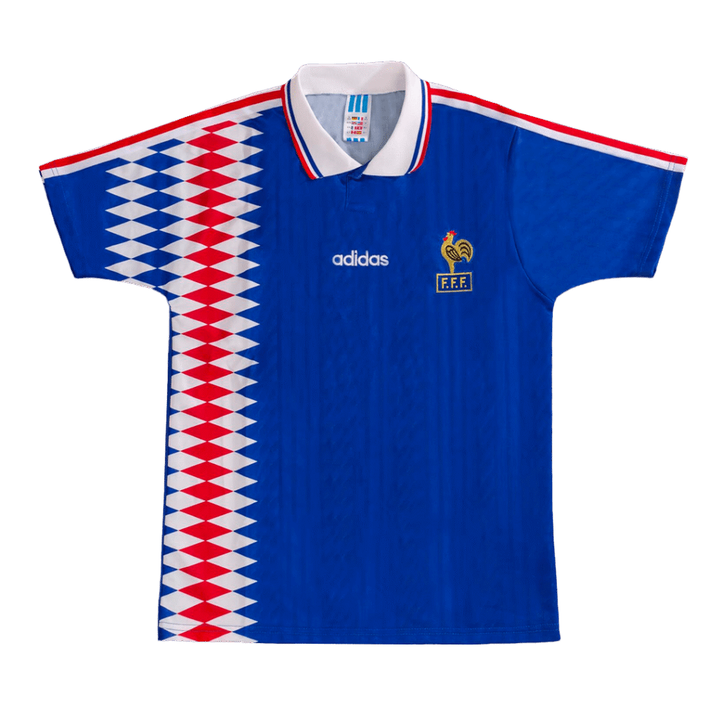 Retro 1994 France Home Soccer Jersey