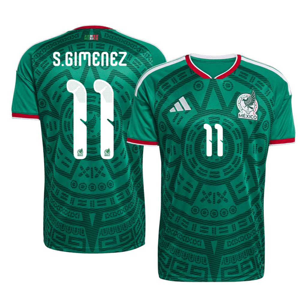 S.GIMENEZ #11 Mexico Home Soccer Jersey World Cup 2026