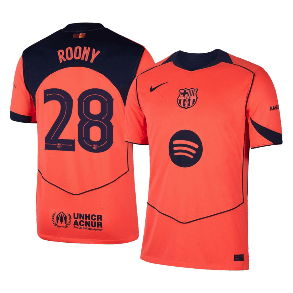 ROONY #28 Barcelona Third Away Soccer Jersey 2025/26