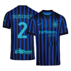 DUMFRIES #2 Inter Milan Home Soccer Jersey 2025/26