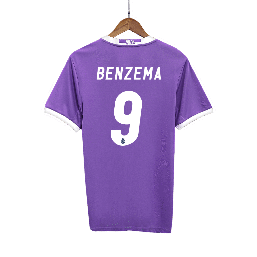 BENZEMA #9 Real Madrid Retro Jersey Away Soccer Shirt 2016/17